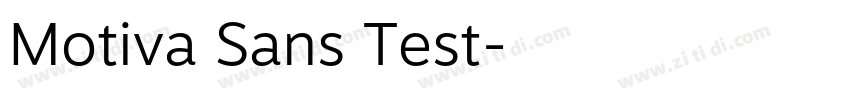 Motiva Sans Test字体转换 Motiva Sans Test字体转换